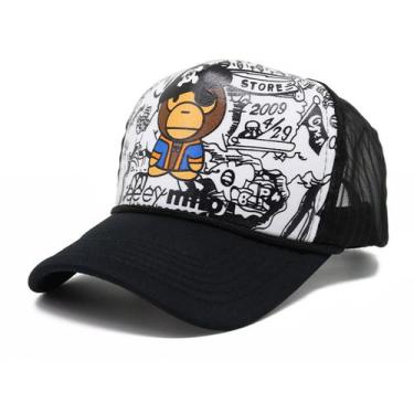 Imagem de Boné de beisebol Monkeys Anime Snapback, poliéster, unissex - Yiweisai