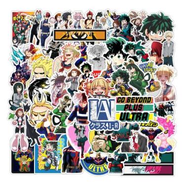 Imagem de Adesivos My Heros Academias, vinil impermeável, 70 unidades - yiweisai