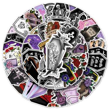 Imagem de Adesivos, túmulos, inscrições, caixões, vinil impermeável, 50 unidades