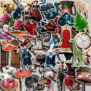 Imagem de Adesivos Alices In Wonderlands Anime à prova d'água 45 unidades - yiwe