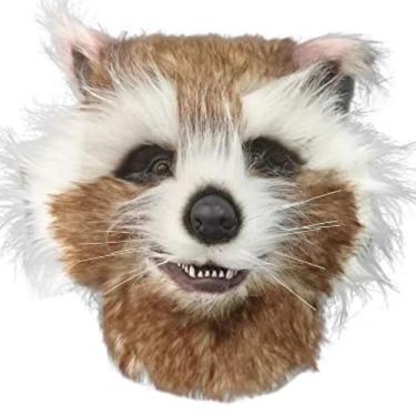 Imagem de Máscara de cosplay Guardiões da Galáxia Raccoon Carn Latex - yiweisai