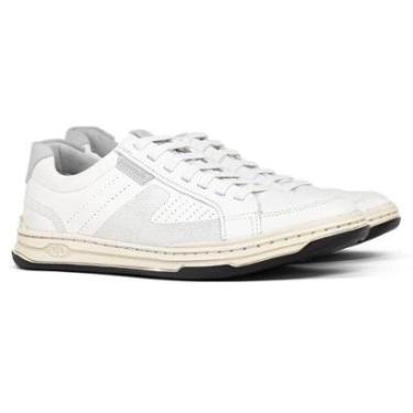 Imagem de Tênis Masculino Democrata Denim Jay Casual Couro Cadarço Elástico Conforto 151401-Masculino