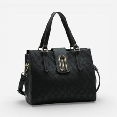 Imagem de Bolsa Feminina Chenson Mão Texturizado Preta-Feminino