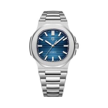 Imagem de Relógio Mecânico Retro Masculino Em Aço Inoxidável Com Safira AR Autom