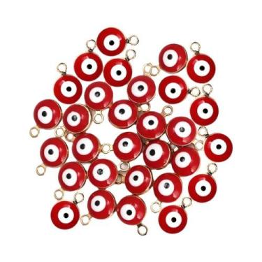 Imagem de Pingente Olho Turco De 6mm, 30 Peças, Charme Nazar Em Liga Para DIY, P