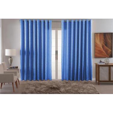 Imagem de Cortina Sala Quarto Decoraçao Jacquard Tecido Luxo 2,70X1,80 - Bf Conf