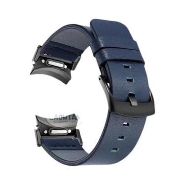 Imagem de Pulseira De Couro De 40 44mm Para Samsung Galaxy Watch 7 6 5 4 Com Fec