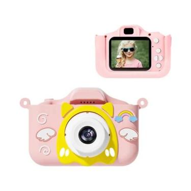 Imagem de Câmera Mini HD 1080P Para Crianças Em Formato De Gato Com Capa De Sili