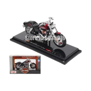 Imagem de Modelo De Carro De Brinquedo Harley-Davidson 2022 Road King Fat Bob 11