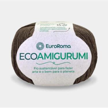 Imagem de Linha EcoAmigurumi 254 m - EuroRoma, 1100 Marrom