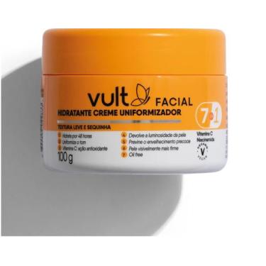Imagem de Creme Hidratante Uniformizador Facial 100g  Vult - Botica Comercial Fa