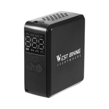 Imagem de Inflador De Pneus Elétrico Portátil WEST BIKING Com Display LCD Para M