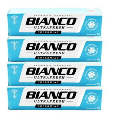 Imagem de Kit com 12 unidades Creme dental Bianco Supermint 70g