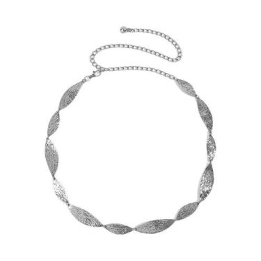 Imagem de Cinto De Cintura Em Metal Dourado E Prateado Estilo Western Cowgirl Pu