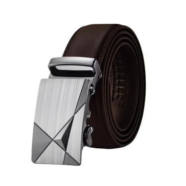 Imagem de Cinto Masculino Automático Kit OEM Couro Sintético 3 e 5cm Preto Marrom Social com Fivela de Metal para Homem