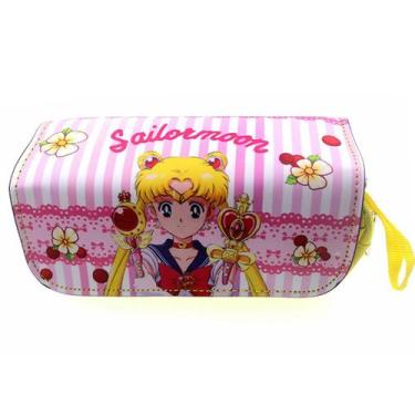 Imagem de Caixa de lápis Sailor Moon de grande capacidade PU 21 x 7 x 10,5 cm - 