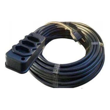 Imagem de Extensão Elétrica Profissional 25 M Fio Pp 2x2,5mm Revestido - Congrat