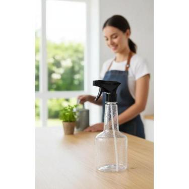 Imagem de Borrifador 500ml Transparente: Jardim e Limpeza Eficientes - Congratul