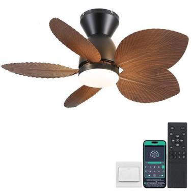 Imagem de Ventilador de teto Kviflon Low Profile com luzes e controle remoto 30c