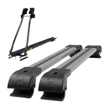 Imagem de Travessa Larga Rack De Teto T-cross + Suporte Transbike Bike - XRACK, 