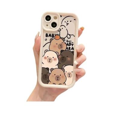 Imagem de Capa De Telefone Macia E Fofa De Capivara Para Apple iPhone 14 pro 16e