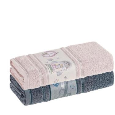 Imagem de Kit Toalhas Banho Infantil 2 Peças Karsten, MUSICA / FLORY