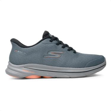 Imagem de Tênis Skechers Go Walk 8 Masculino, 41, Cinza