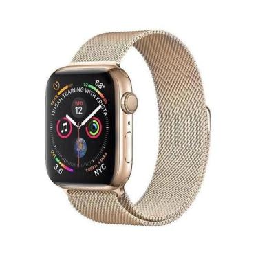 Imagem de Pulseira Magnética Compatível Apple Watch 38mm 40mm Aço Inoxidável Fec