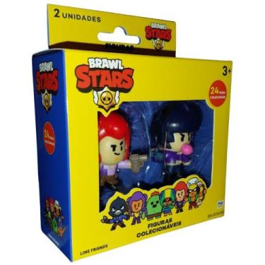 Imagem de Bonecos Brawl Stars Pack 2 Personagens Colt e Bibi Multikids