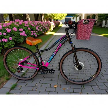 Imagem de Bicicleta Aro 29 Feminina Absolute Hera Retrô Vintage Confortável 21v Cesta Selim 2 Mol...