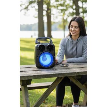 Imagem de Caixinha Som Bluetooth 10W RGB Potente - Preto - Congratulations Store