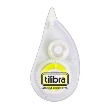 Imagem de Marca Texto Tilibra Em Fita 5mm x 6m Amarelo