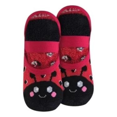 Imagem de Meia Sapatilha Infantil Menina Trifil calce fácil elástico, Vermelho J