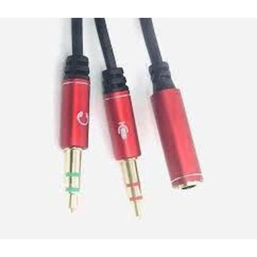 Imagem de cabo de Áudio adaptador p3 Fêmea para 2 p2 Macho max-0302f - IT-BLUE