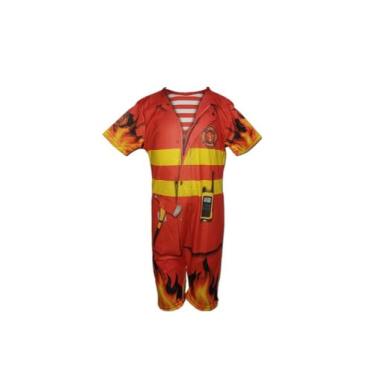 Imagem de Fantasia Roupa Infantil Bombeiro - Fashion Style Infinity, Multicolori