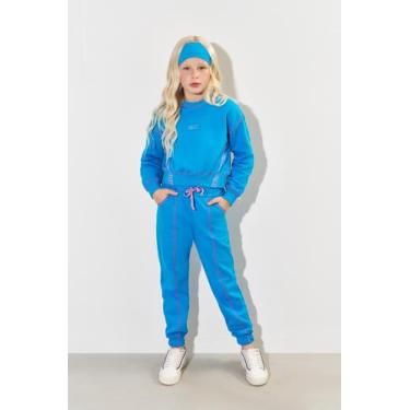 Imagem de Calça Infantil Menina Jogger Azul CTV - Catavento, Azul, 2