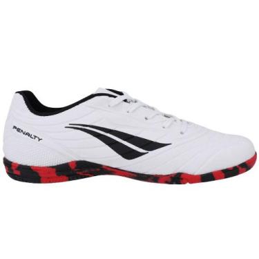 Imagem de Tênis Penalty Futsal Matis XXl Infantil, Branco, Preto, 28