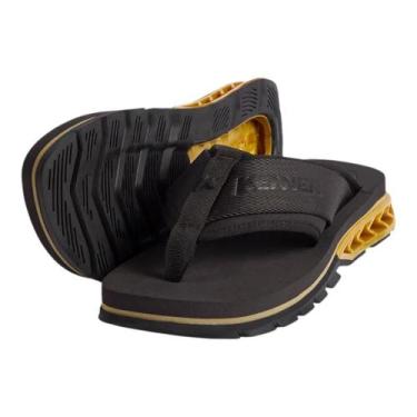 Imagem de Chinelo Kenner Rakka Sport Preto e Dourado, Preto, 40