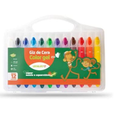 Imagem de Giz de cera color gel leonora c/12 un