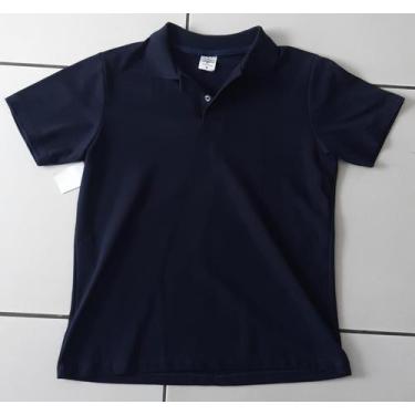 Imagem de Camiseta Polo Básica 100% Algodão - Ases, GG, Azul marinho