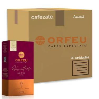 Imagem de Café Moído Premium Orfeu Sabor Acauã Kit 20 Pacotes de 250g