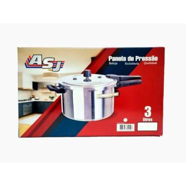 Imagem de Panela De Pressão Fechamento Externo 3 Litros Polida - Aluminio São Jo