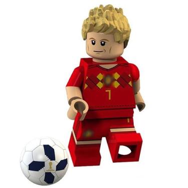 Imagem de Boneco jogador futebol seleção fifa blocos de montar - BLOCO DE MONTAR