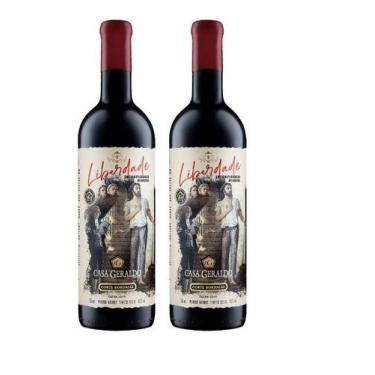 Imagem de Kit 2 Un Vinho Casa Geraldo Liberdade Corte Bordales 750 ml