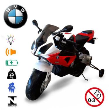 Imagem de Mini Moto Elétrica Bmw S1000rr Vermelha 12v C/ 2 Velocidades