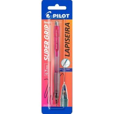 Imagem de Lapiseira 0.7mm Super Grip Vermelha Neon H-187 com 1 unidade - Pilot