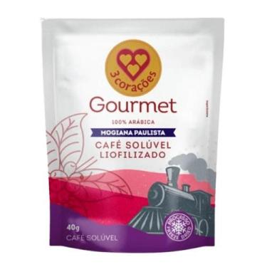Imagem de Café Solúvel Liofilizado Mogiana Paulista Gourmet 3 Corações Refil 40g