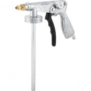 Imagem de Pistola para Emborrachamento PE100 Aplicação Profissional Regulagem de Ar Alumínio Vonder 0,35kg