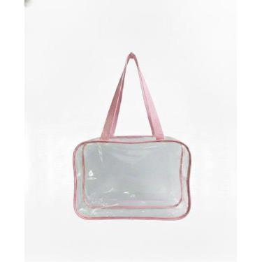 Imagem de Bolsa Necessaire Organizadora Transparentes PVC cristal  Viagem, Maqui