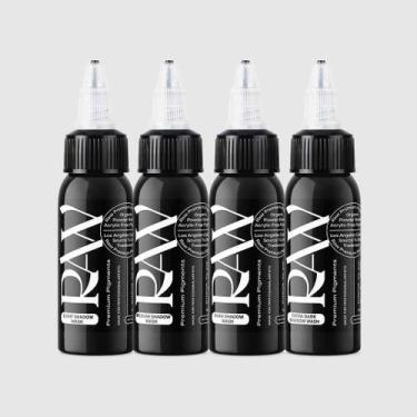 Imagem de Conjunto de Pigmentos Premium para Tatuagem Raw 30ml Shadow Wash